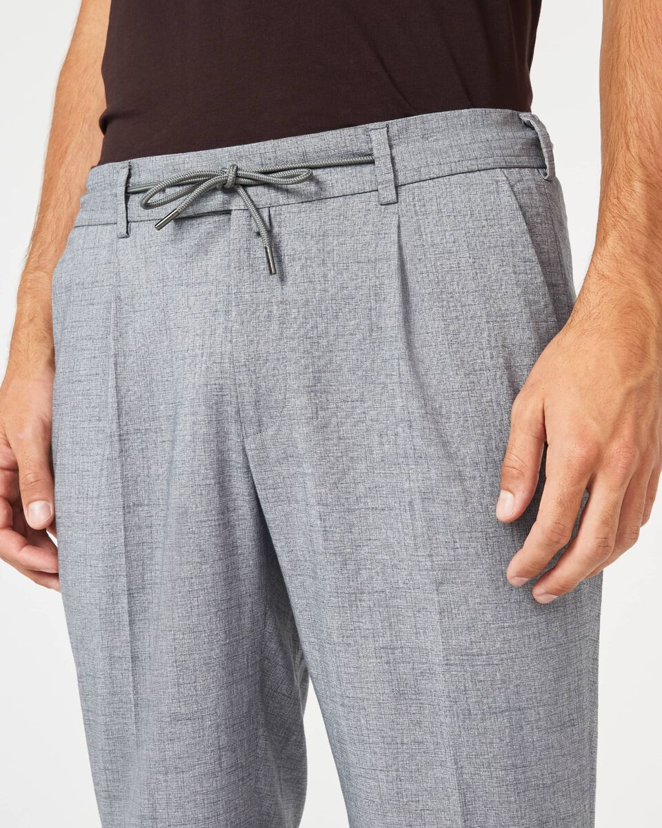 Mens Light Grey Tailored Suit Pant